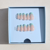 Mermaid 3D French Tip Nails in packaging